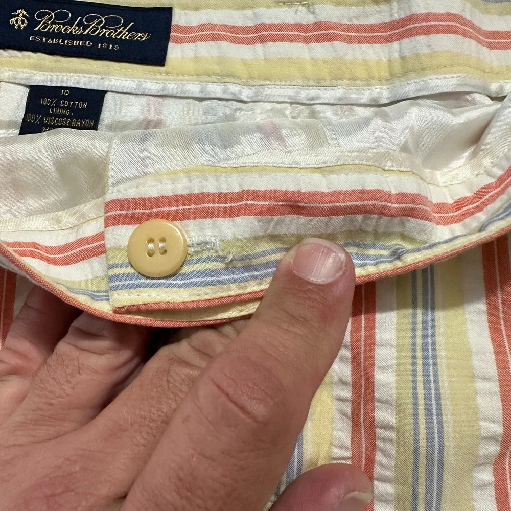 Brooks Brothers Womens Skirt Size 10 Multicolor Striped Office‎ Workwear